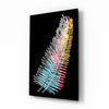 Colorful Fern Glass Wall Art by Insigneart USA
