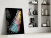 Colorful Fern Glass Wall Art by Insigneart USA
