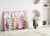 Fairy Tale City Glass Wall Art by Insigneart USA