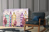 Fairy Tale City Glass Wall Art by Insigneart USA