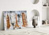 Famous Towers Glass Wall Art by Insigneart USA