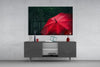 Red Umbrella Glass Wall Art by Insigneart USA