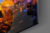 Dark Blue Sunset Glass Wall Art by Insigneart USA