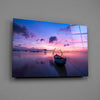 Sunset on the Boat Glass Wall Art by Insigneart USA