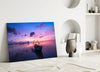Sunset on the Boat Glass Wall Art by Insigneart USA