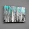Blue Forest Glass Wall Art by Insigneart USA