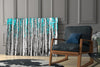 Blue Forest Glass Wall Art by Insigneart USA