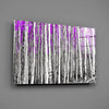 Pink Forest Glass Wall Art by Insigneart USA