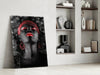 Woman and Red Glass Wall Art by Insigneart USA