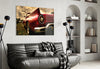 Red Chevrolet Glass Wall Art by Insigneart USA