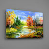 Colorful Autumn Glass Wall Art by Insigneart USA