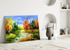 Colorful Autumn Glass Wall Art by Insigneart USA