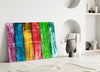 Colored Wood Glass Wall Art by Insigneart USA