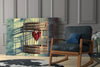 Caged Heart Glass Wall Art by Insigneart USA