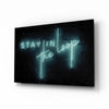 “Stay in the Loop” Glass Wall Art by Insigneart USA