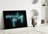 “Stay in the Loop” Glass Wall Art by Insigneart USA