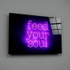 “Feed Your Soul” Glass Wall Art by Insigneart USA