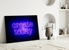 “Create Today” Glass Wall Art by Insigneart USA