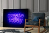 “Create Today” Glass Wall Art by Insigneart USA