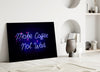“Make Coffee not War” Glass Wall Art by Insigneart USA