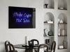 “Make Coffee not War” Glass Wall Art by Insigneart USA