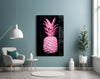 Pink Pineapple Glass Wall Art by Insigneart USA