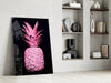 Pink Pineapple Glass Wall Art by Insigneart USA