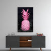 Pink Pineapple Glass Wall Art by Insigneart USA