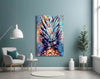 Colored Pineapple Glass Wall Art by Insigneart USA