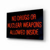 “No drugs” Glass Wall Art by Insigneart USA