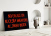 “No drugs” Glass Wall Art by Insigneart USA
