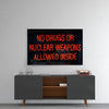 “No drugs” Glass Wall Art by Insigneart USA