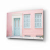 Pink House Glass Wall Art by Insigneart USA
