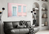 Pink House Glass Wall Art by Insigneart USA