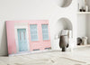 Pink House Glass Wall Art by Insigneart USA
