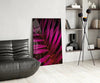 Purple Leaf Glass Wall Art by Insigneart USA
