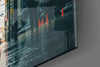 Rain in the City Glass Wall Art by Insigneart USA