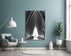 Gray City Landscape Glass Wall Art by Insigneart USA