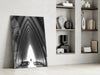 Gray City Landscape Glass Wall Art by Insigneart USA