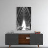 Gray City Landscape Glass Wall Art by Insigneart USA