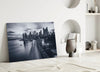 Gray City Landscape Glass Wall Art by Insigneart USA