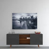 Gray City Landscape Glass Wall Art by Insigneart USA