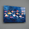 Illustration Fish Glass Wall Art by Insigneart USA