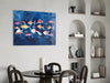Illustration Fish Glass Wall Art by Insigneart USA