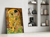 Gustav Klimt "The Kiss" Glass Wall Art by Insigneart USA