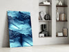Blue Serenity Glass Wall Art by Insigneart USA