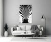Zebra Glass Wall Art by Insigneart USA
