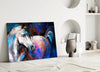 White Horse Glass Wall Art by Insigneart USA