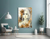 Yellow Rose and Woman Glass Wall Art by Insigneart USA