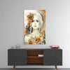 Yellow Rose and Woman Glass Wall Art by Insigneart USA